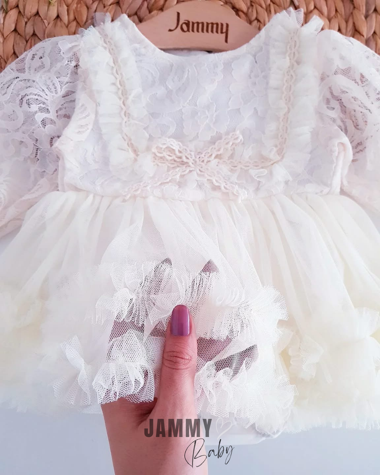 Cindirella Dantel Özel Gün Bodysuit Elbise-KREM