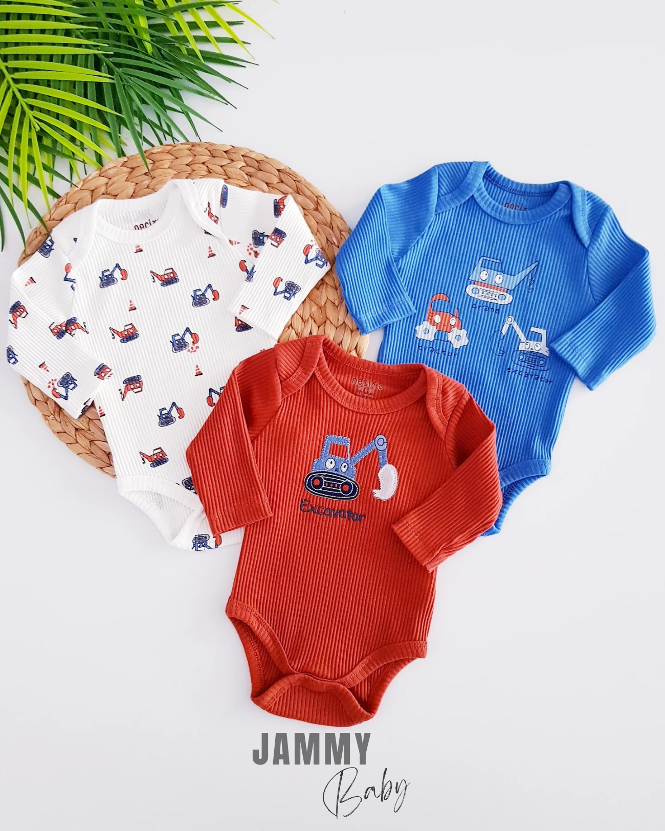 Tractor Themed Camisole 3-Piece Body Set- SAKS