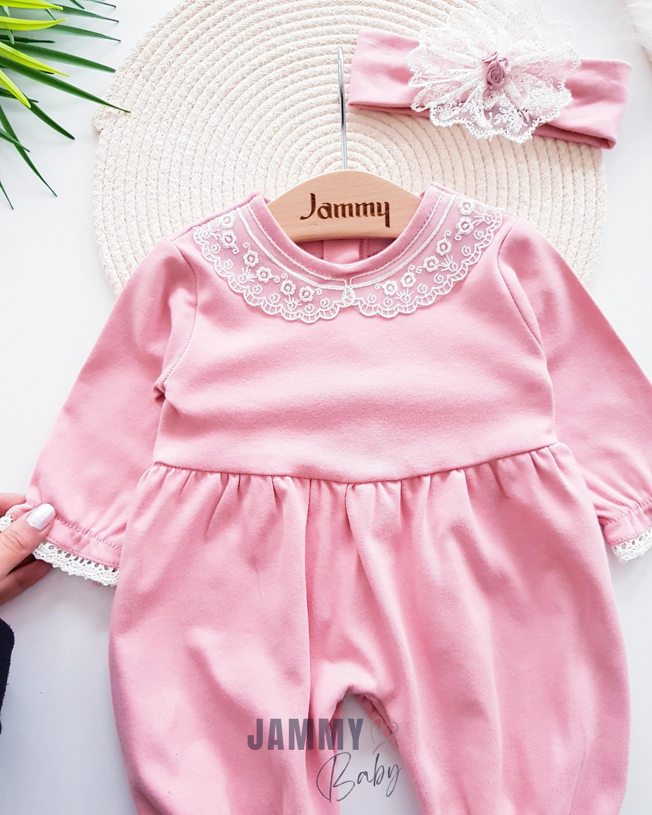 Trinetta Lace Detail Bandana Jumpsuit Set-ROSELIFE