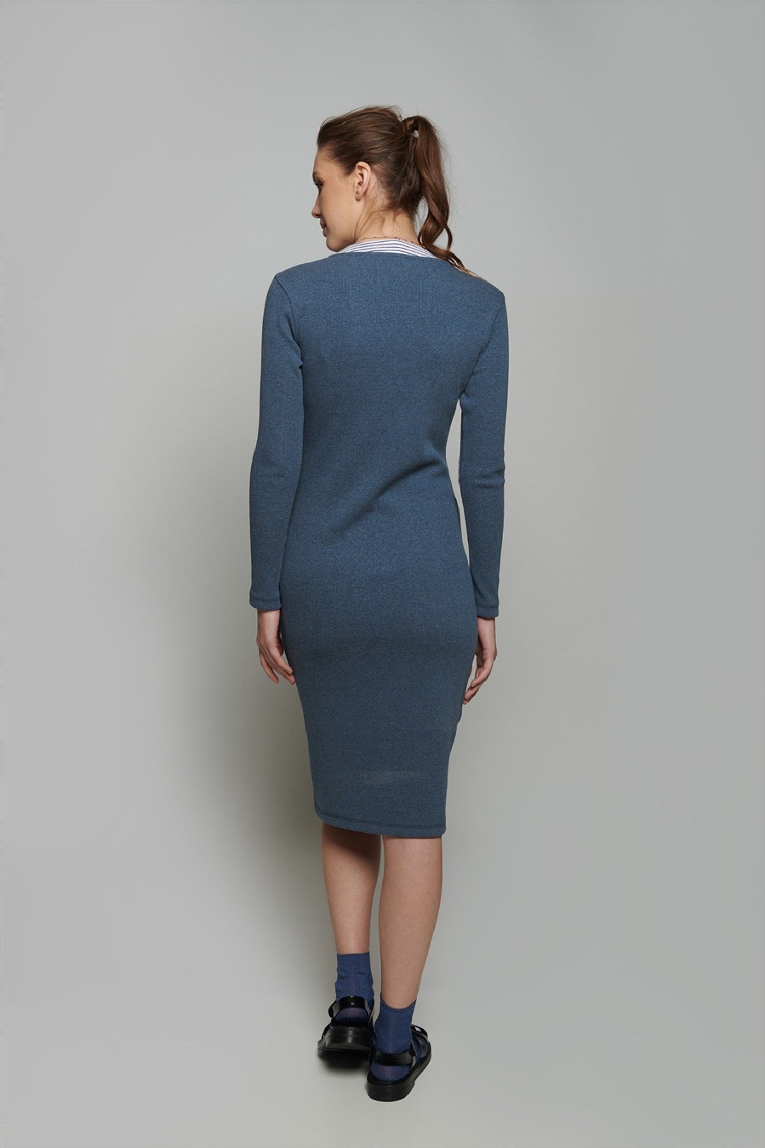 Vanessa Zwangerschapsjurk - DONKERBLAUW