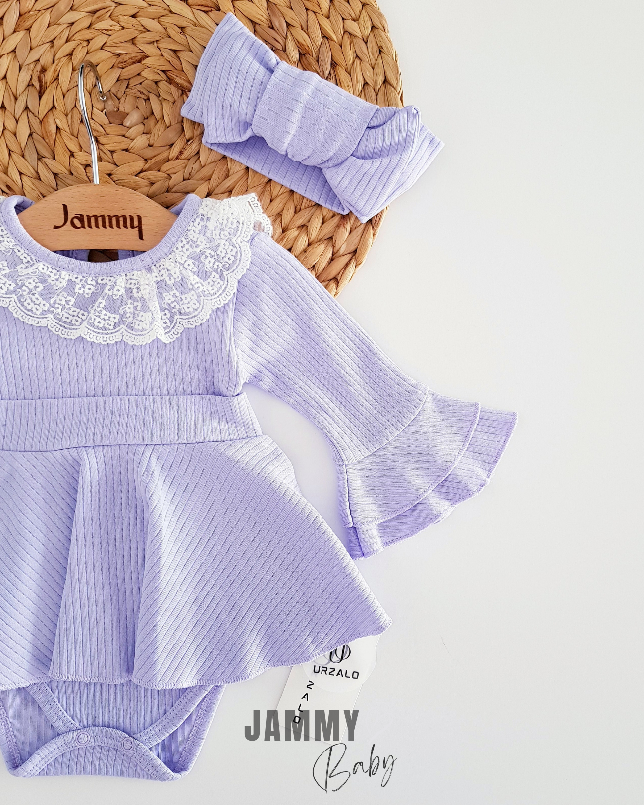 Violetta Camisole Bodysuit Elbise Takımı-LILA