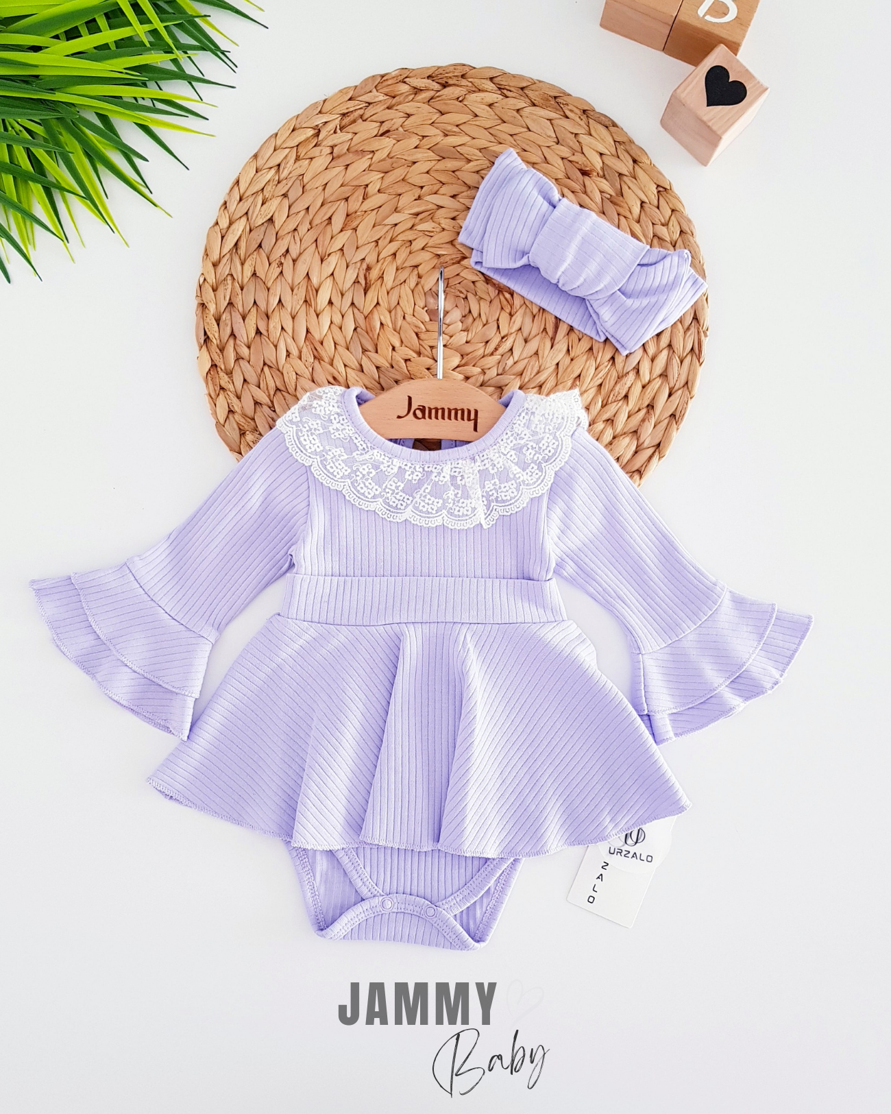 Violetta Camisole Bodysuit Elbise Takımı-LILA