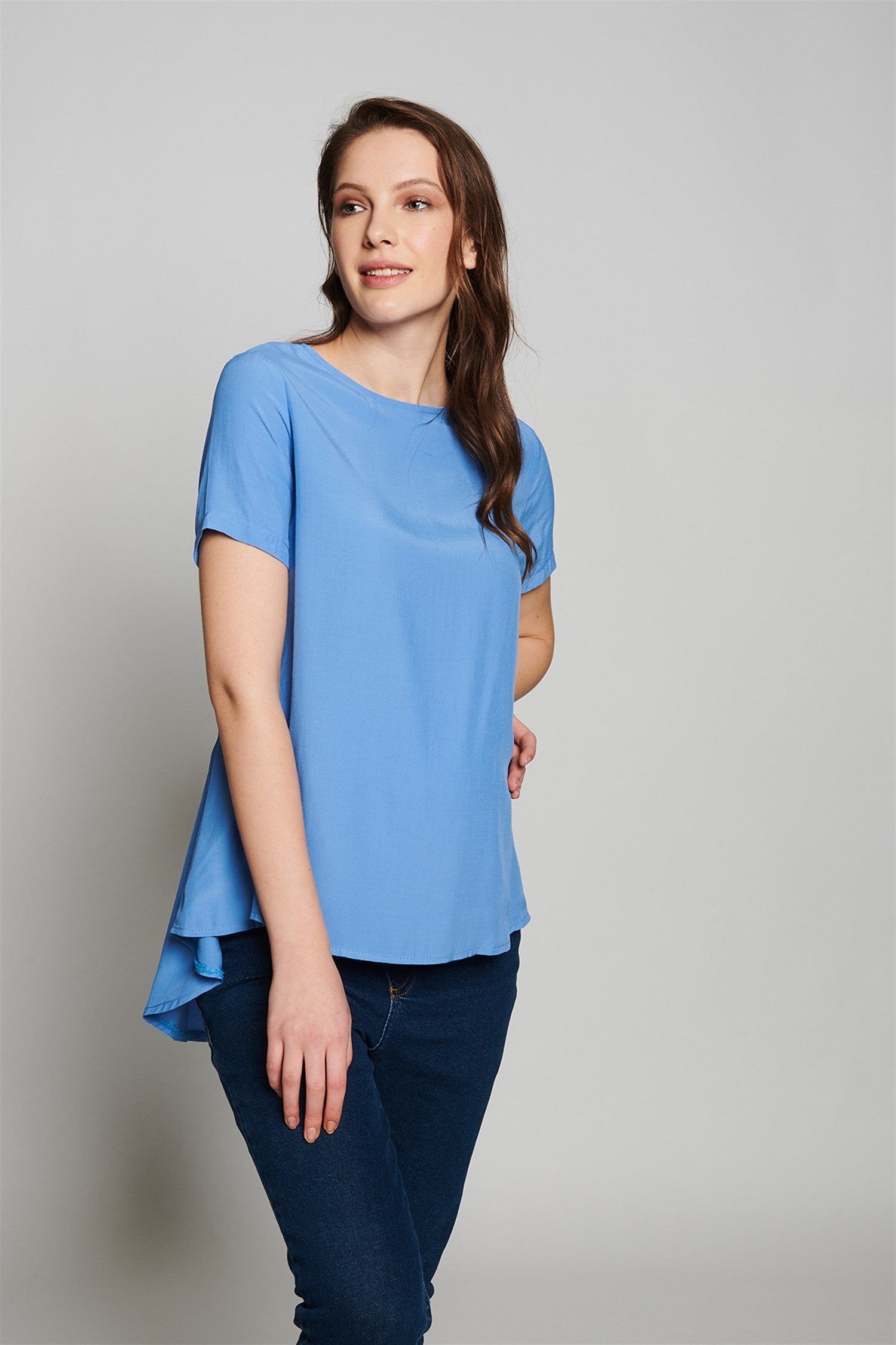 Wendy Zwangerschapsblouse - BLAUW